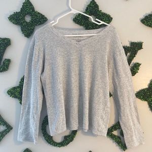 Gray Lace Sweater